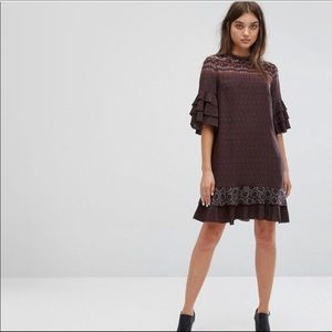 ALL SAINTS ruffle dress